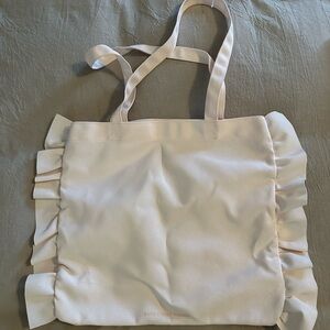 Elegant baby light pink bath & body works canvas tote